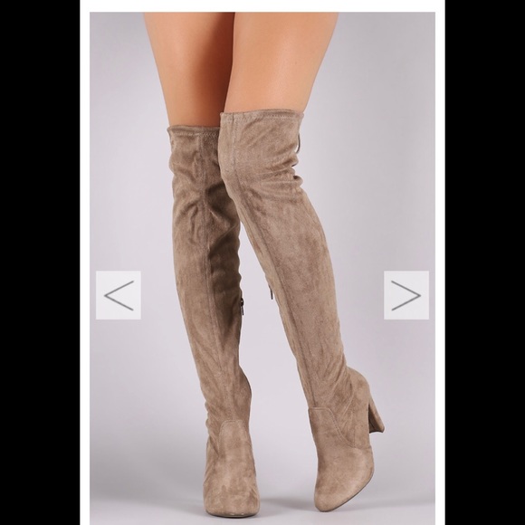 bamboo thigh high boots